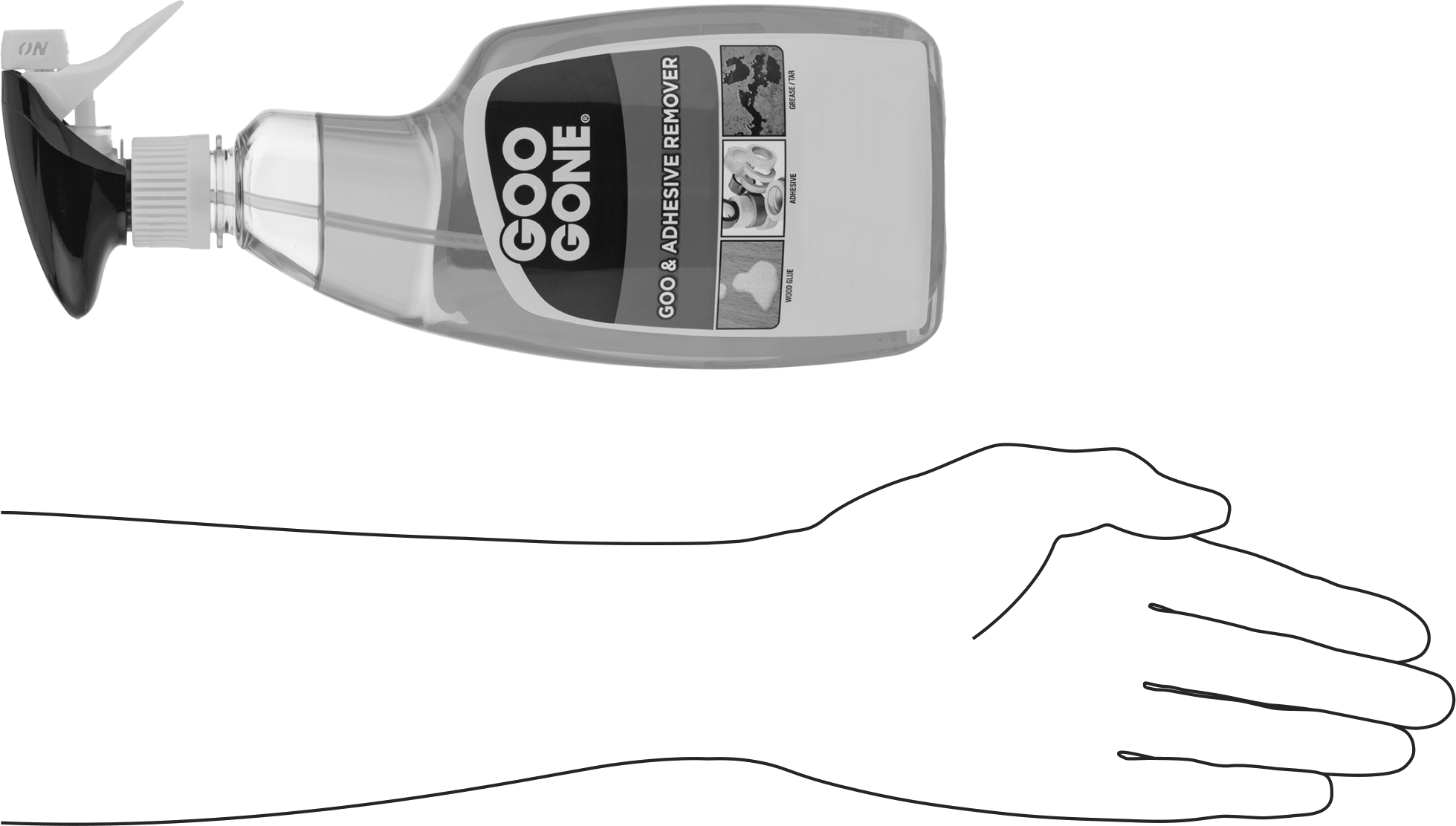Goo Gone Yapıştırıcı, Etiket, Sakız, ve Balmumu Sökücü, Jel, 24 FL. oz. Sprey Şişesi