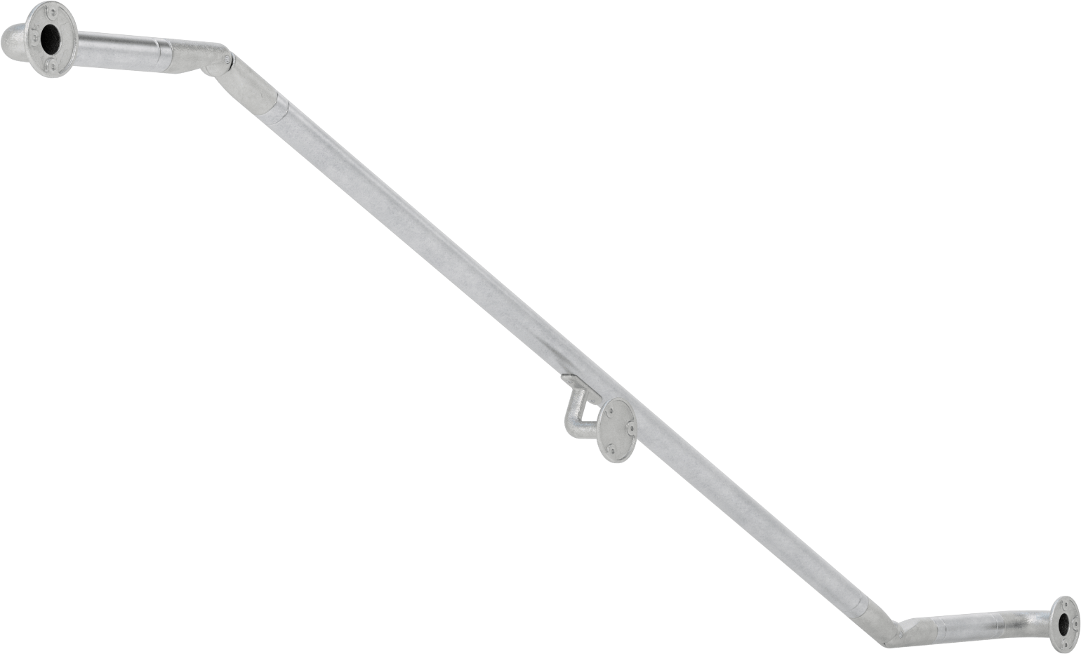 ADA Uyumlu Korkuluk, Ofset Ray, Duvara Monte, 5 Fit 1/2" Uzunluk