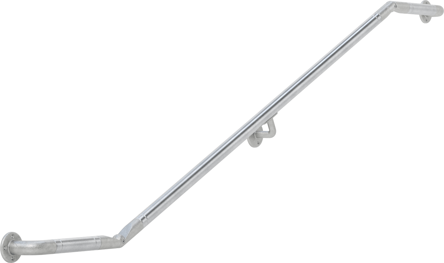 ADA Uyumlu Korkuluk, Ofset Ray, Duvara Monte, 5 Fit 1/2" Uzunluk
