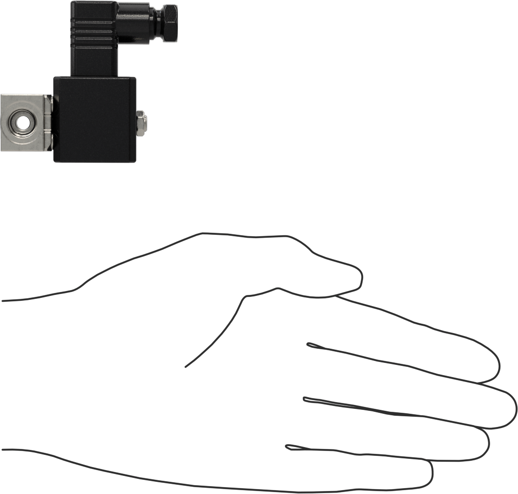 Soğutma Suyu için Kompakt Solenoid Açma/Kapama Valfi, 1/8 NPT Dişi, DIN Bağlantılı Pirinç Gövde, 24V AC, 0,07 Cv