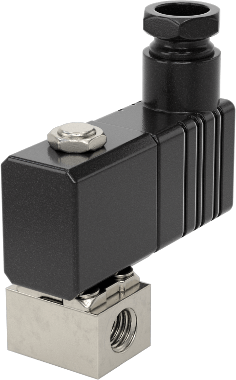 Soğutma Suyu için Kompakt Solenoid Açma/Kapama Valfi, 1/8 NPT Dişi, DIN Bağlantılı Pirinç Gövde, 120V AC, 0,13 Cv