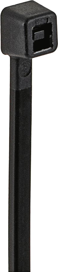 Naylon Plastik Kablo Bağı, Dar, 15" Uzunluk, 4-9/16" Maksimum Demet Çapı için, Siyah