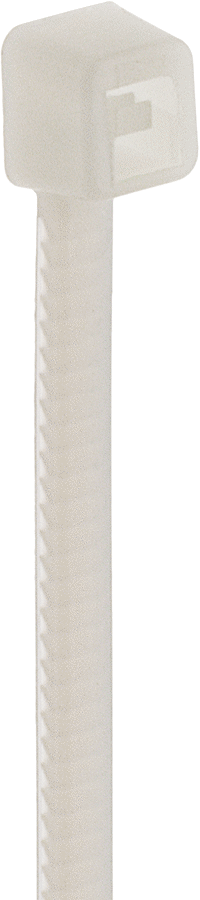 Naylon Plastik Kablo Bağı, Dar, 15" Uzunluk, 4-9/16" Maksimum Kablo Demeti Çapı, Krem