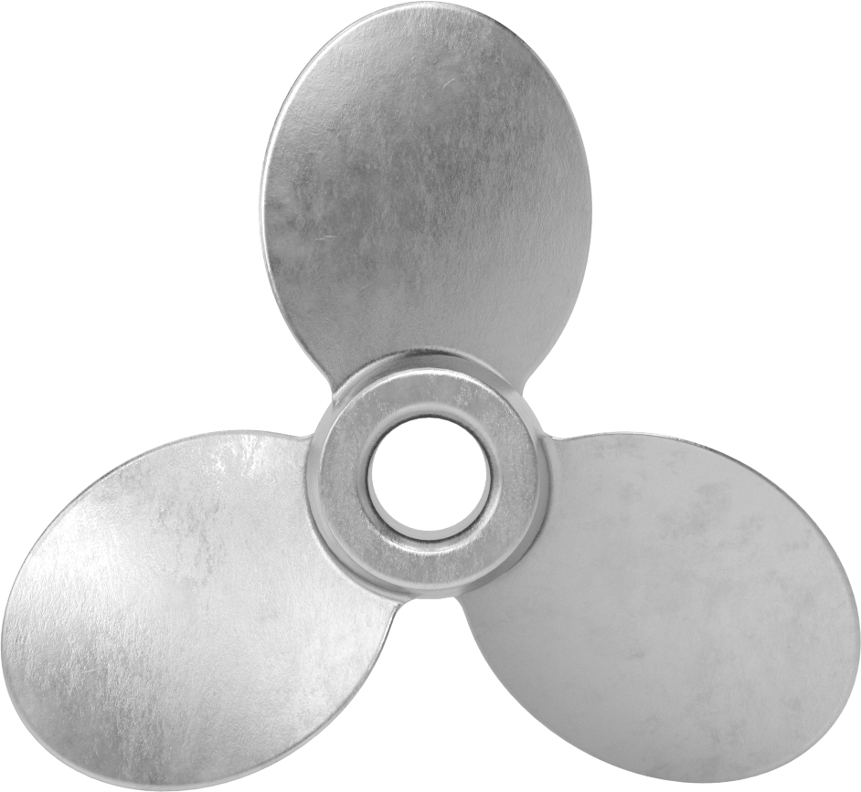 Paslanmaz Çelik Karıştırıcı Pervanesi, Sağ El, 5/8" Mil Çapı için, 5" Çap, 5" Aralığı