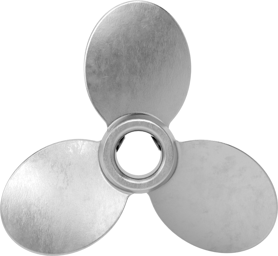 Paslanmaz Çelik Karıştırıcı Pervanesi, Sağ El, 3/4" Mil Çapı için, 5" Çap, 5" Aralığı