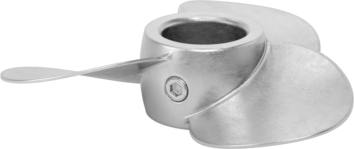 Paslanmaz Çelik Karıştırıcı Pervanesi, Sağ El, 1-1/4" Mil Çapı için, 6" Çap, 6" Aralığı