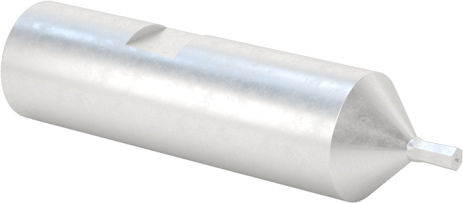 0“ ila 0,001” Altıgen Toleranslı Döner Altıgen Broş, M2 Hızlı Kesim Çeliği, 0,3150" Şaft Çapı, 0,05 inç Altıgen Boyut