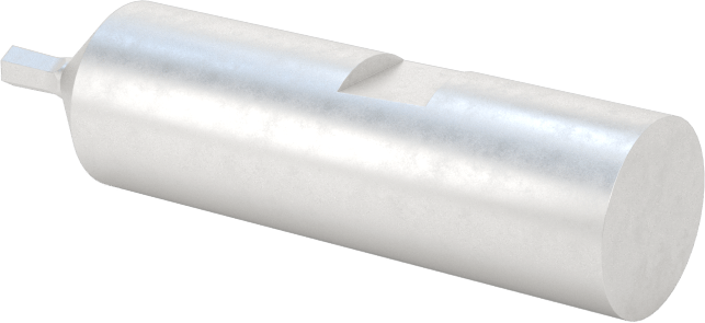 0“ ila 0,001” Altıgen Toleranslı Döner Altıgen Broş, M2 Hızlı Kesim Çeliği, 0,3150" Şaft Çapı, 1/16" Altıgen Boyut