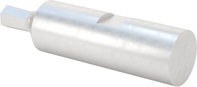 0“ ila 0,001” Altıgen Toleranslı Döner Altıgen Broş, M2 Hızlı Kesim Çeliği, 0,3150" Şaft Çapı, 1/8" Altıgen Boyutu
