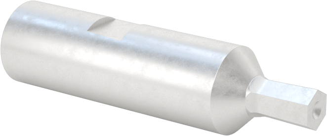0“ ila 0,001” Altıgen Toleranslı Döner Altıgen Broş, M2 Hızlı Kesim Çeliği, 0,3150" Şaft Çapı, 1/8" Altıgen Boyutu