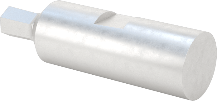 0“ ila 0,001” Altıgen Toleranslı Döner Altıgen Broş, M2 Hızlı Kesim Çeliği, 1/2" Şaft Çapı, 7/32" Altıgen Boyut