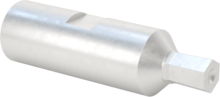 0“ ila 0,001” Altıgen Toleranslı Döner Altıgen Broş, M2 Hızlı Kesim Çeliği, 1/2" Şaft Çapı, 7/32" Altıgen Boyut