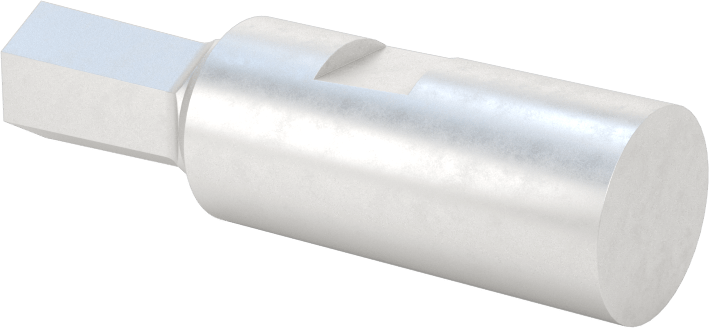 0“ ila 0,001” Altıgen Toleranslı Döner Altıgen Broş, M2 Hızlı Kesim Çeliği, 1/2" Şaft Çapı, 5/16" Altıgen Boyut