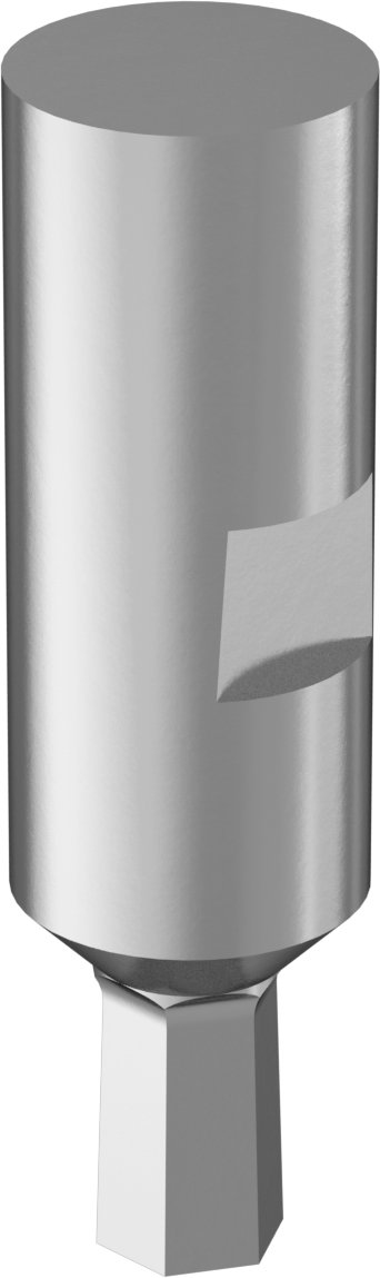 0“ ila 0,001” Altıgen Toleranslı Döner Altıgen Broş, M2 Hızlı Kesim Çeliği, 1/2" Şaft Çapı, 6 mm Altıgen Boyut