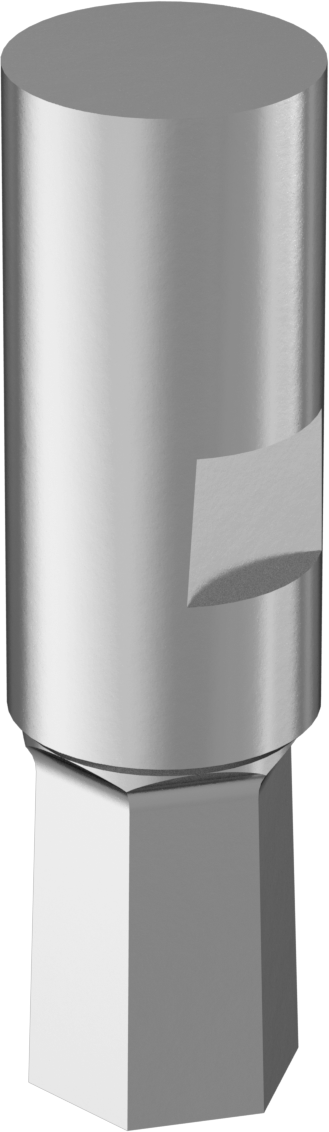 0“ ila 0,001” Altıgen Toleranslı Döner Altıgen Broş, M2 Hızlı Kesim Çeliği, 1/2" Şaft Çapı, 10 mm Altıgen Boyutu