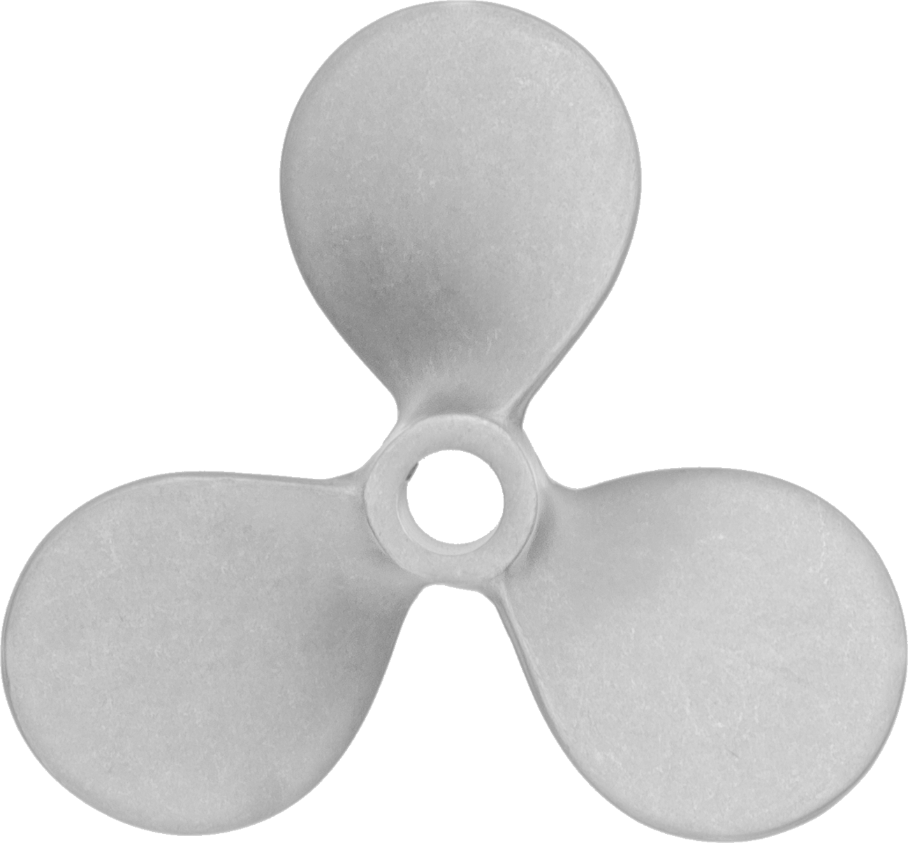 Paslanmaz Çelik Karıştırıcı Pervanesi, Sol El, 3" Çap, 1/2" Mil Çapı için, 4-1/2" Aralığı