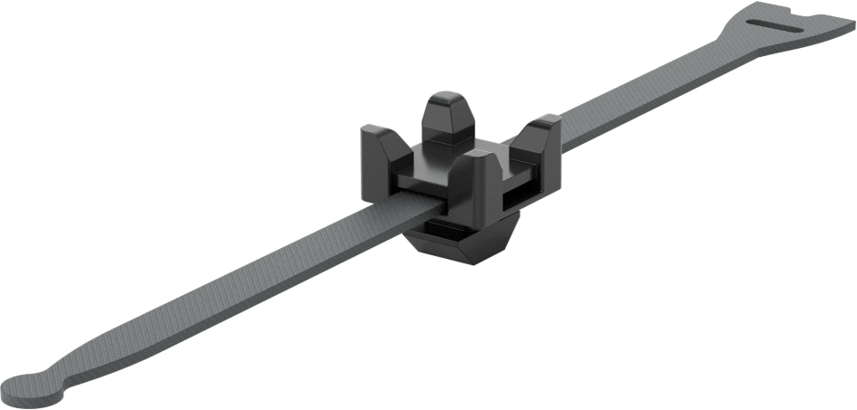 T-Yivli Çerçeve, Kanca ve Döngü Kablo Tutucu, 1,5" ve 40 mm Yüksek Ray için