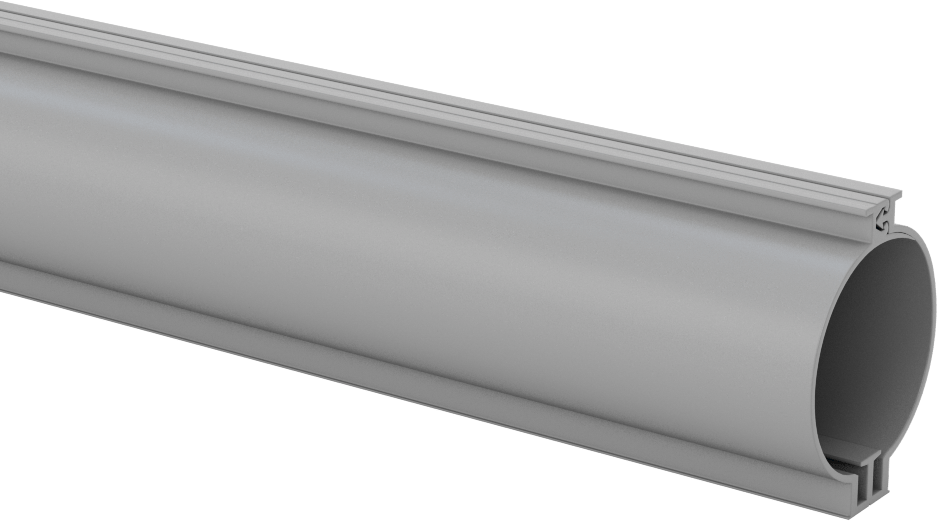 T-Yivli Çerçeve, Tel Manşonu, 1,5" için, 30 ve 40 mm Yüksek Tek Ray, 6,5' Uzunluk