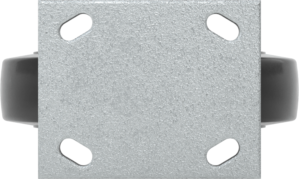 5“ x 4” Montaj Plakalı Yastıklı Yük Tekerleği, 8 inç Çapında Kauçuk Tekerlekli Sabit