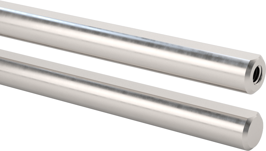 Dişli D-Profil Döner Mil, 1045 Karbon Çelik, 3/8" Çap, 24 inç Uzunluk