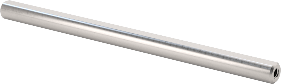 Dişli D-Profil Döner Mil, 1045 Karbon Çelik, 3/8" Çap, 6 inç Uzunluk
