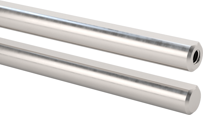 Dişli D-Profil Döner Mil, 1045 Karbon Çelik, 3/8" Çap, 6 inç Uzunluk