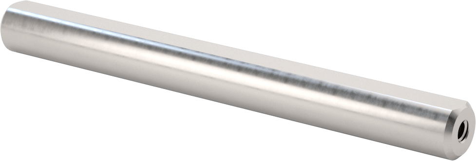 Dişli D-Profil Döner Mil, 1045 Karbon Çelik, 5/8" Çap, 6 inç Uzunluk