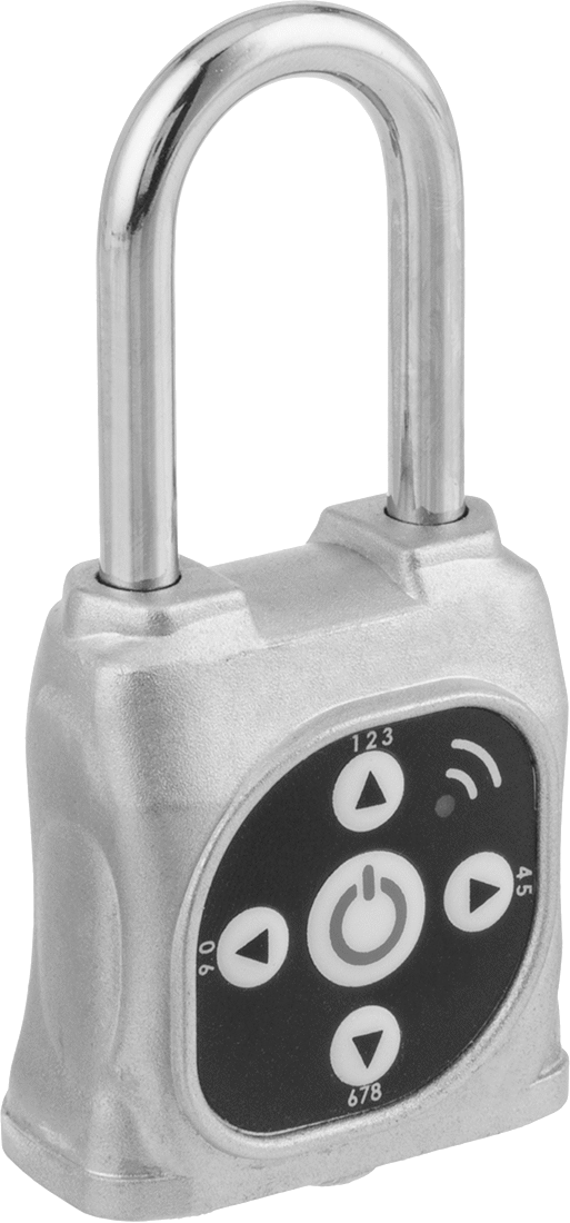 Bluetooth Master Lock Asma Kilidi, Katı Krom Kaplı Çinko Gövde, Sıfırlanabilir Kombinasyon