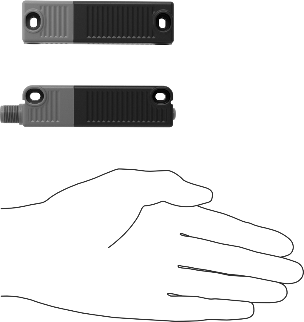 RFID Güvenlik Anahtarı, 8 kutuplu Mikro M12 fiş ile, 4 lb Tutma Gücü