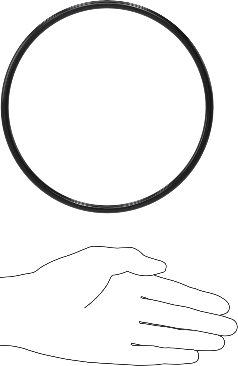 Esnek Yuvarlak Kayış, 1/4" Çap, 20-1/2" Dış Çevre