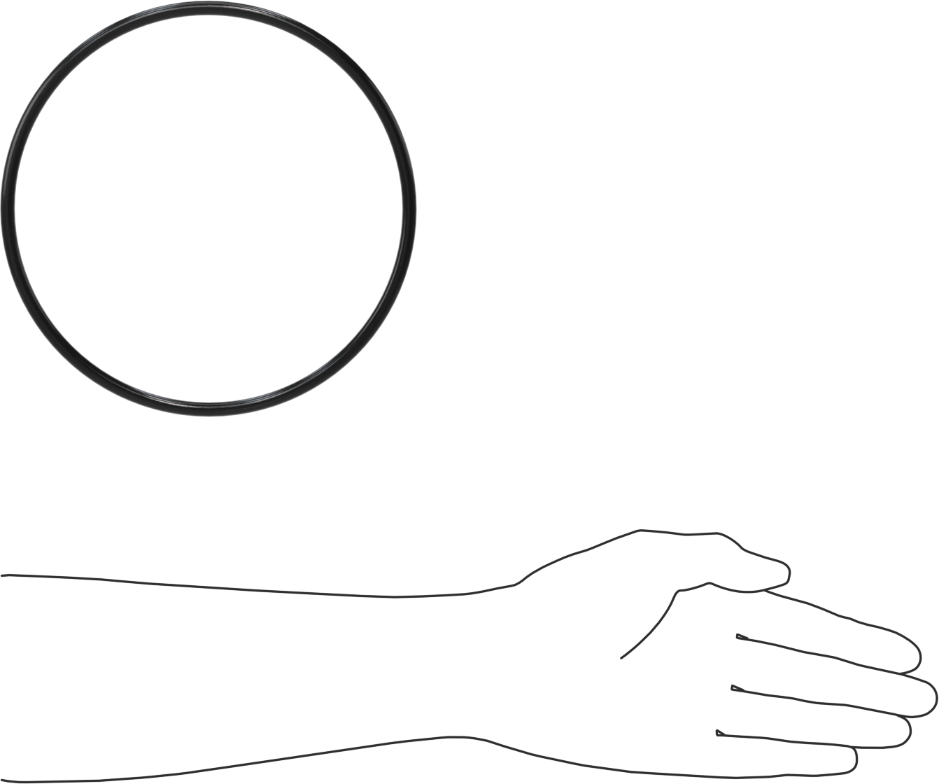 Esnek Yuvarlak Kayış, 1/4" Çap, 23" Dış Çevresi