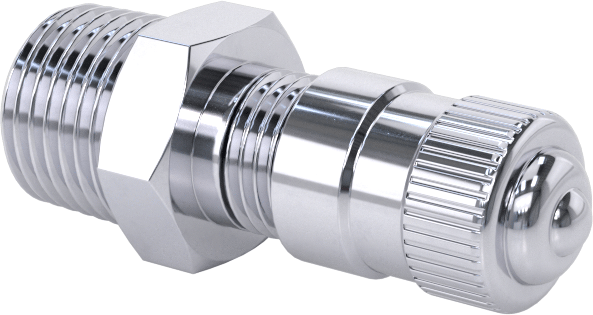 Hava Doldurma Vanası, Nikel Kaplı Pirinç, NPT x 7/16" Uzun Schrader, 200 PSI