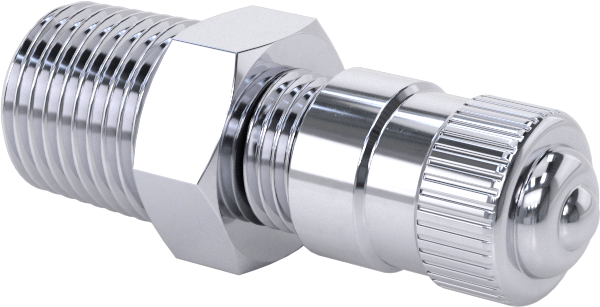 Hava Doldurma Vanası, Nikel Kaplı Pirinç, NPT x 3/8" Uzun Schrader, 200 PSI