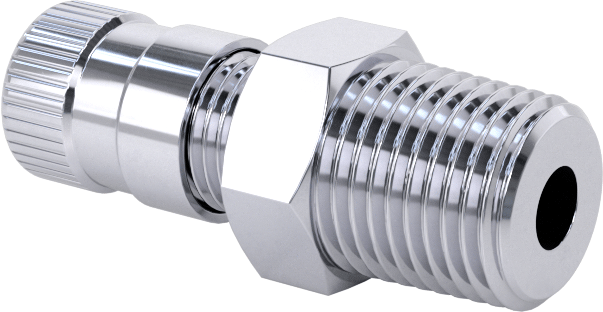 Hava Doldurma Vanası, Nikel Kaplı Pirinç, NPT x 3/8" Uzun Schrader, 200 PSI