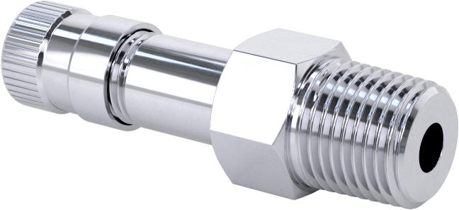 Hava Doldurma Vanası, Nikel Kaplı Pirinç, NPT x 11/16" Uzun Schrader, 200 PSI