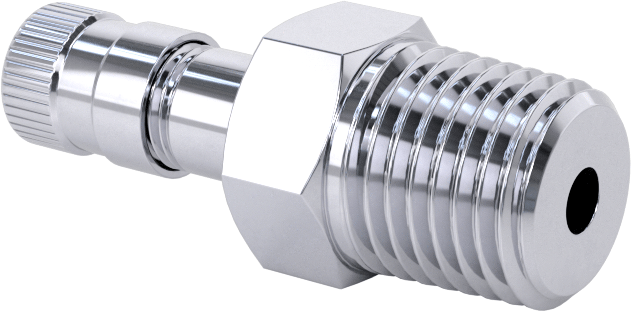 Hava Doldurma Vanası, Nikel Kaplı Pirinç, NPT x 9/16" Uzun Schrader, 200 PSI