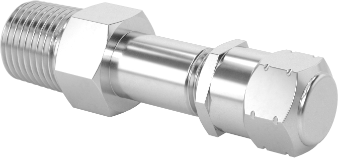 Hava Doldurma Vanası, Nikel Kaplı Pirinç, NPT x 11/16" Uzun Schrader, 4000 PSI