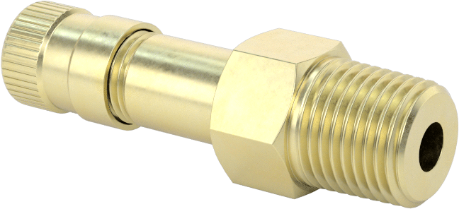 Hava Doldurma Vanası, Pirinç, NPT x 11/16" Uzun Schrader, 200 PSI