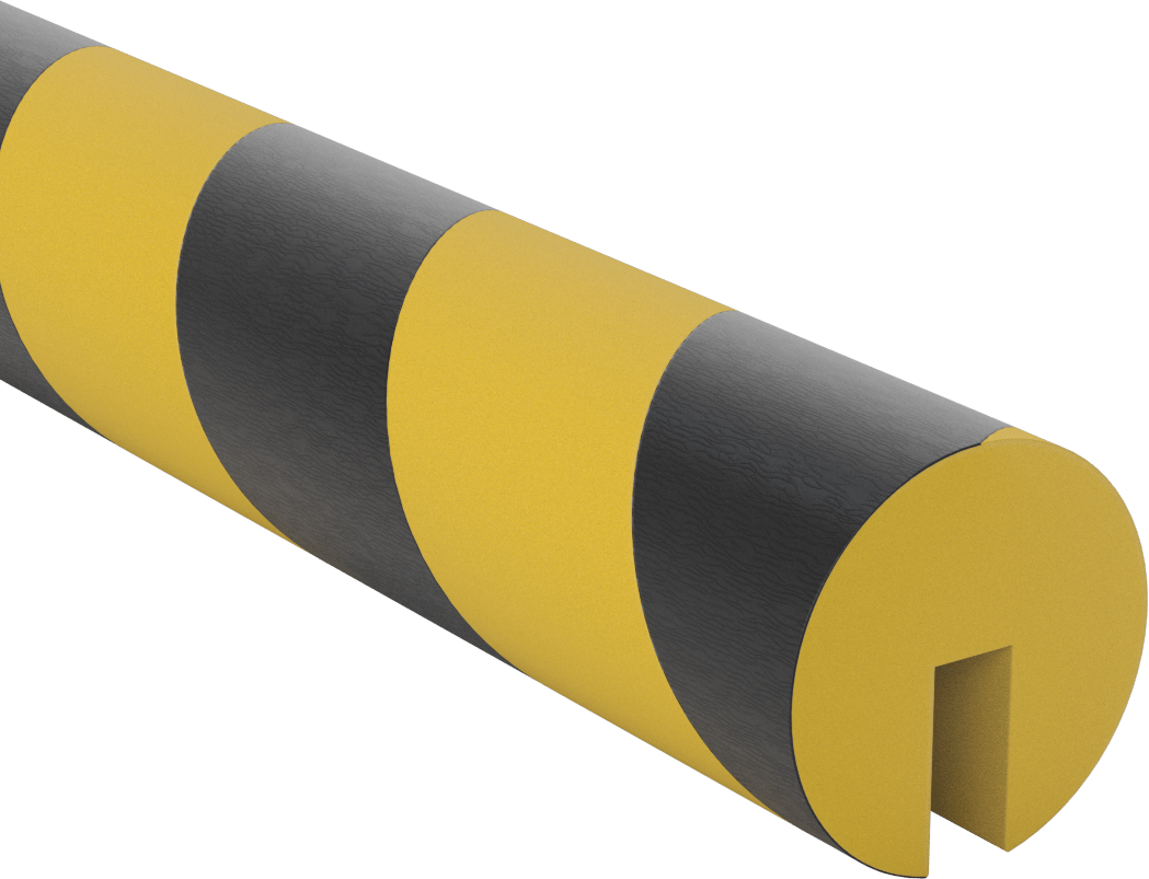Yüksek Görünürlüklü Köpük Kenar Süslemesi, 2“ Genişlik x 2” Dış Yükseklik, 39" Uzunluk