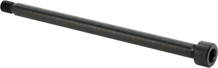 316 Paslanmaz Çelik Omuzlu Vida, Siyah Oksit, 3/32" Omuz Çapı, 1-1/2" Omuz Uzunluğu, 2-56 Diş