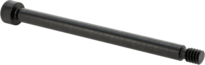 316 Paslanmaz Çelik Omuzlu Vida, Siyah Oksit, 3/32" Omuz Çapı, 1-1/4" Omuz Uzunluğu, 2-56 Diş