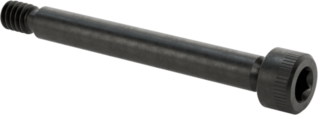 316 Paslanmaz Çelik Omuzlu Vida, Siyah Oksit, 3/32" Omuz Çapı, 3/4" Omuz Uzunluğu, 2-56 Diş