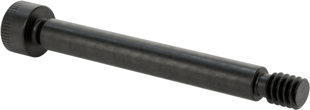 316 Paslanmaz Çelik Omuzlu Vida, Siyah Oksit, 3/32" Omuz Çapı, 3/4" Omuz Uzunluğu, 2-56 Diş