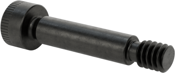 316 Paslanmaz Çelik Omuzlu Vida, Siyah Oksit, 3/32" Omuz Çapı, 3/8" Omuz Uzunluğu, 2-56 Diş
