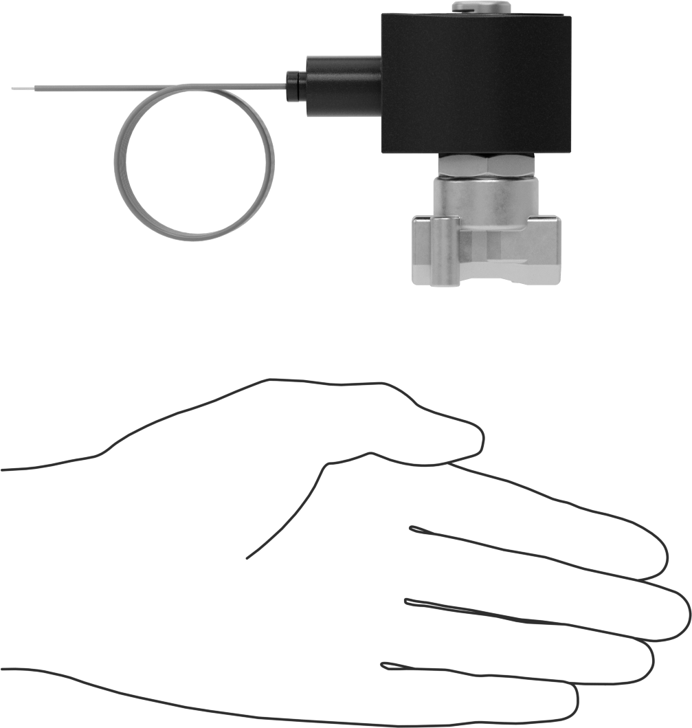 Pirinç Gövdeli Kompakt Solenoid Açma/Kapama Vanası, DIN Connection, Kapalı, 24V DC, 1/4 NPT Dişi, 0,21 Cv