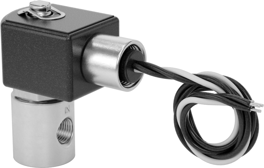 Pirinç Gövdeli Kompakt Solenoid Açma/Kapama Vanası, Tel Bağlantıları, Kapalı, 24V AC, 1/4 NPT Dişi