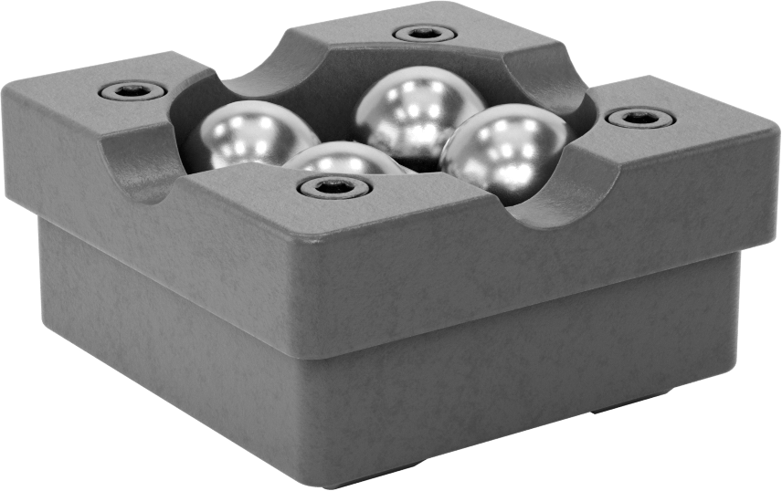 Denetim V-Blokları, 1/4“ ila 5” İş Parçası Çapı için Bilyalı Destekli