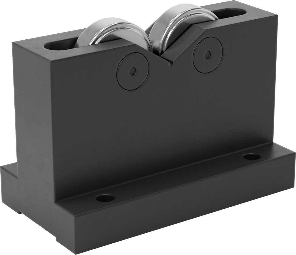 Denetim V-Blokları, 1/4“ ila 2-1/8” İş Parçası Çapı için Bilyalı Rulman ile