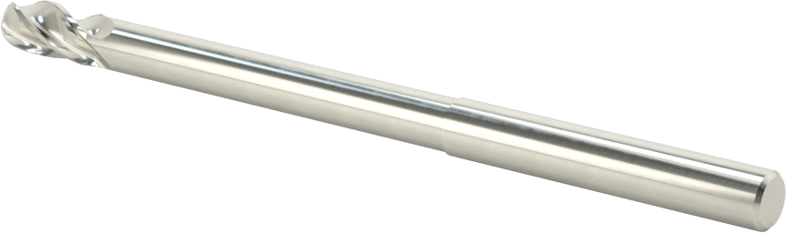 Kalıp Yapımı için Karbür Top Uçlu Freze, Uzun Uçlu, 4 Kanallı, 1/4" Freze Çapı
