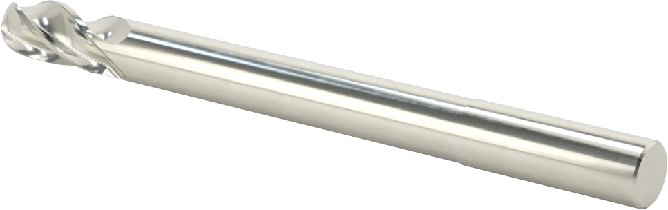Kalıp Yapımı için Karbür Top Uçlu Freze, Uzun Uçlu, 4 Kanallı, 1/2" Freze Çapı